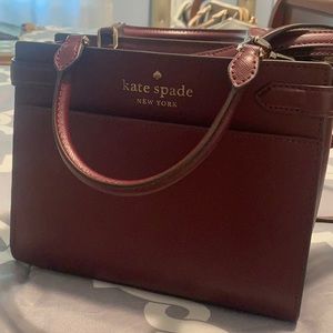 Burgundy Kate Spade Small Staci Satchel